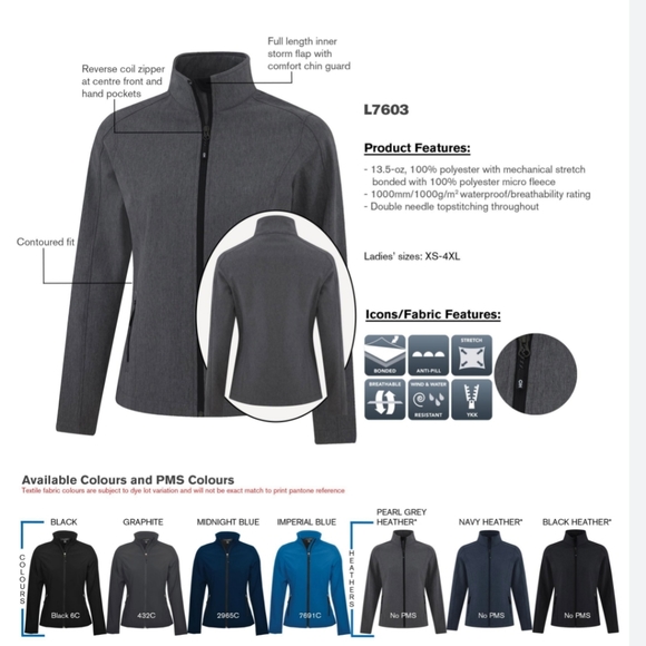 Coal Harbour lightweight summer waterproof jacket - Picture 3 of 4